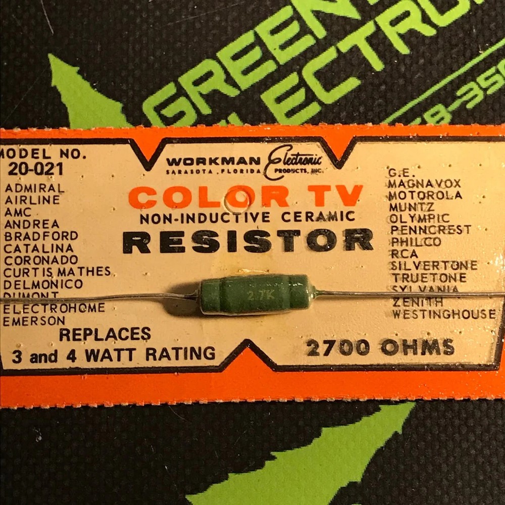 20-021 – WORKMAN – 3+4W RATING 2700 OHM RESISTOR