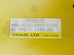 LOT OF 2 FANUC A03B-0807-C109 INPUT MODULE AID32F2