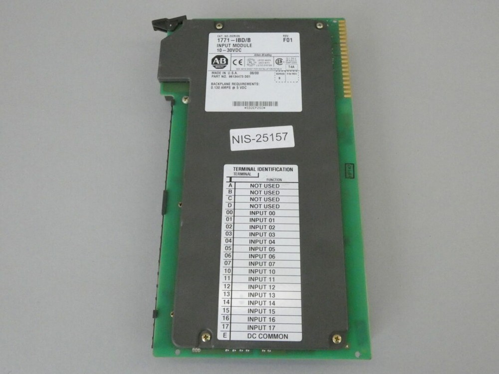 Allen-Bradley 1771-IBD/B Input Module, 10-30VDC, F01