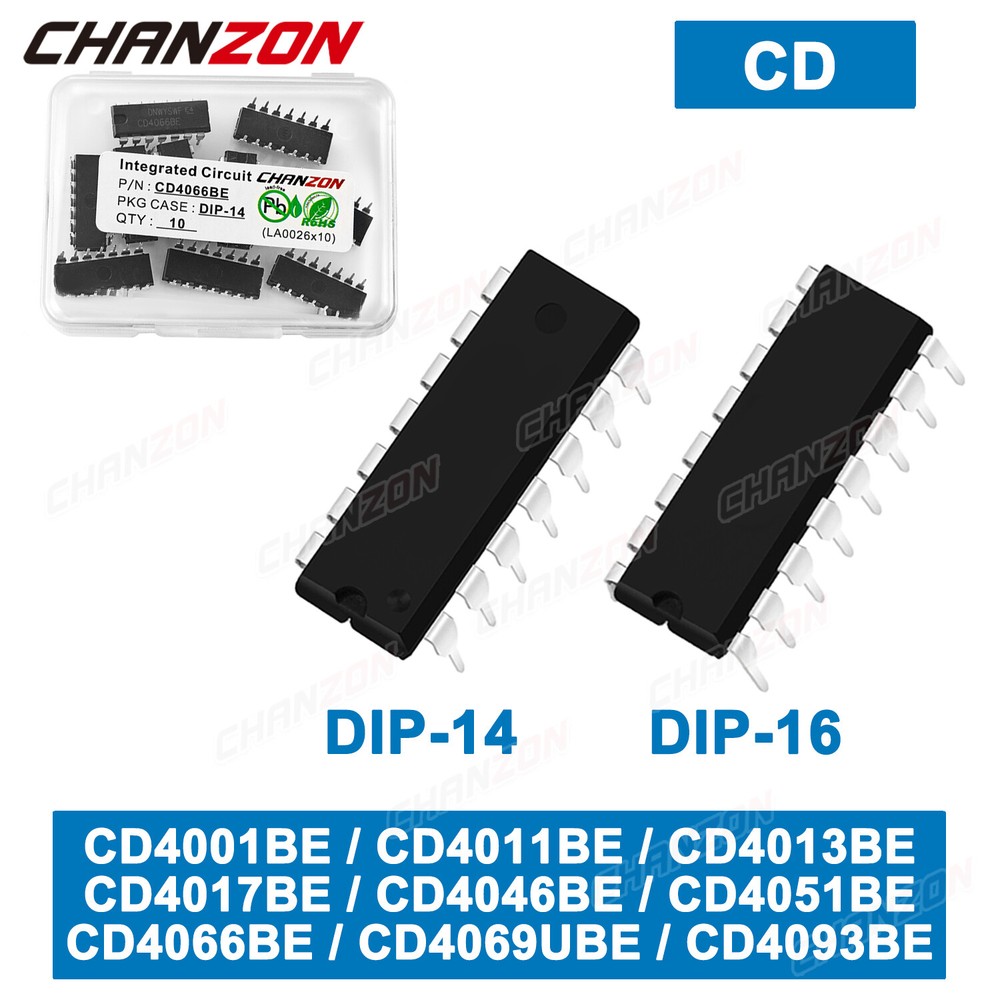 10 PCS CD4017 CD4001 CD4013 CD4046 CD4011 CD4051 CD4066 CD4093 CD 4017 4013 IC