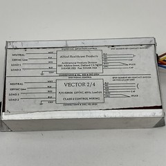 Allied Healthcare 028604 Vector 2/4 Contact Switch Wiring Control 120V