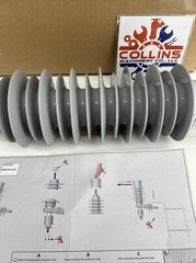 Siemens 3EK8 270-3GA4 Medium-Voltage Surge Arrester, 27 kV, HTV Silicone Housing