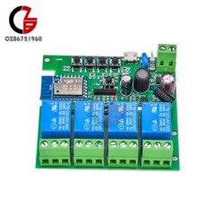 4 Channel 433MHz Wifi Smart Switch Module APP ControlAC85V-250V/Micro USB 5V