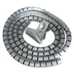 2m 10/22mm Cable Spiral Wrap Tidy Cord Wire Banding Storage Organizer Tool Black