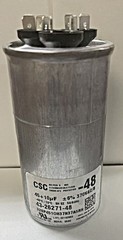 PROTECH 43-26271-48 45/10/370 CAPACITOR DUAL ROUND METAL FINISH NEW! FREE SHIP