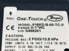 Dwyer 616KD-B-00-TC-V One-Touch Transmitter Diferential Pressure, 166262