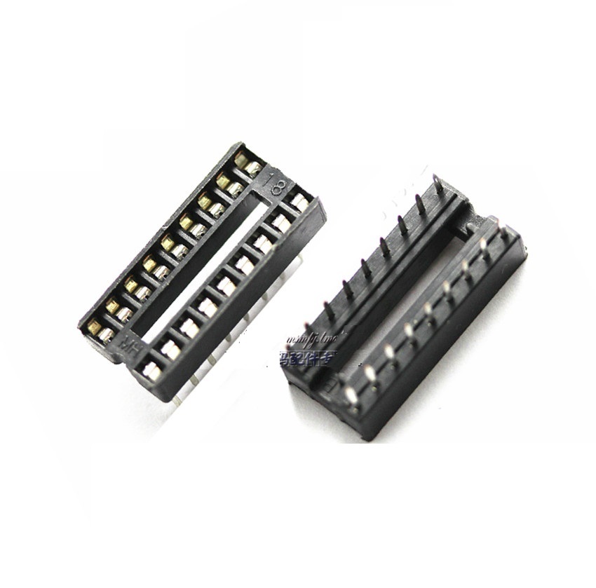 20PCS 18-Pin DIL DIP IC Socket PCB Mount Connector NEW