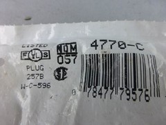 Leviton 4770-C Plug, 15A – NEW Surplus!
