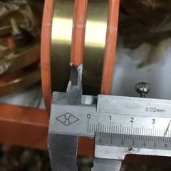 2-Ring 2-Way Conductive Ring Slip Ring Sliding Bracelet Copper Ring 100*135mm