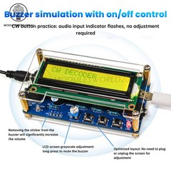 DC 5V CW Morse Code Decoder Circuit Board Welding Practice DIY Electronic Kit