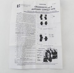 General Electric CR105X300P Auxiliary Contact Kit 600V – NEW Surplus!