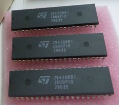 2 pieces Z8420BB1 Z80B PIO Controller DIP40 6MHz Z8420 NEW ~