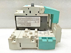 SIEMENS 3RV1011-HA25 CIRCUIT BREAKER + 3RV1917-1A 3-PHASE BUSBAR WITH FEEDER LEF