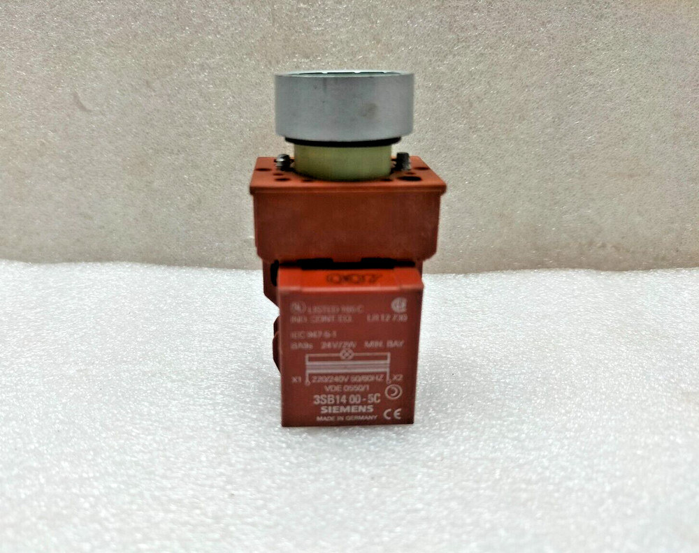 SIEMENS 3SB14 00-5C PUSH BUTTON WITH TRANSFORMER