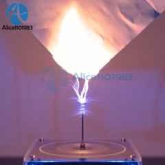 Bluetooth Music Tesla Coil AC110-240V 120W 10cm High Frequency Voltage Pulse