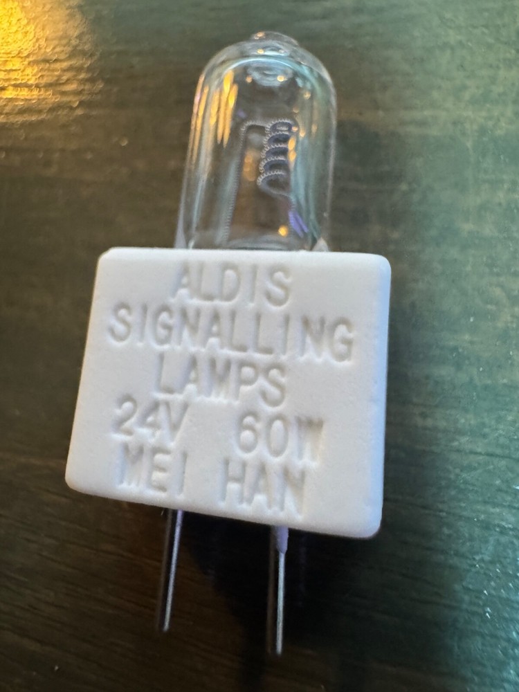 JCS G6.35 ALDIS SIGNALLING LAMP 24V 60W Ceramic Replacement Bulb