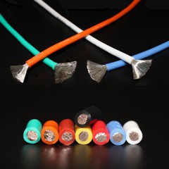 Silicone Rubber Cable Tinned Copper Wire Ultra Flexible Cable 14/16/17/18~30 AWG