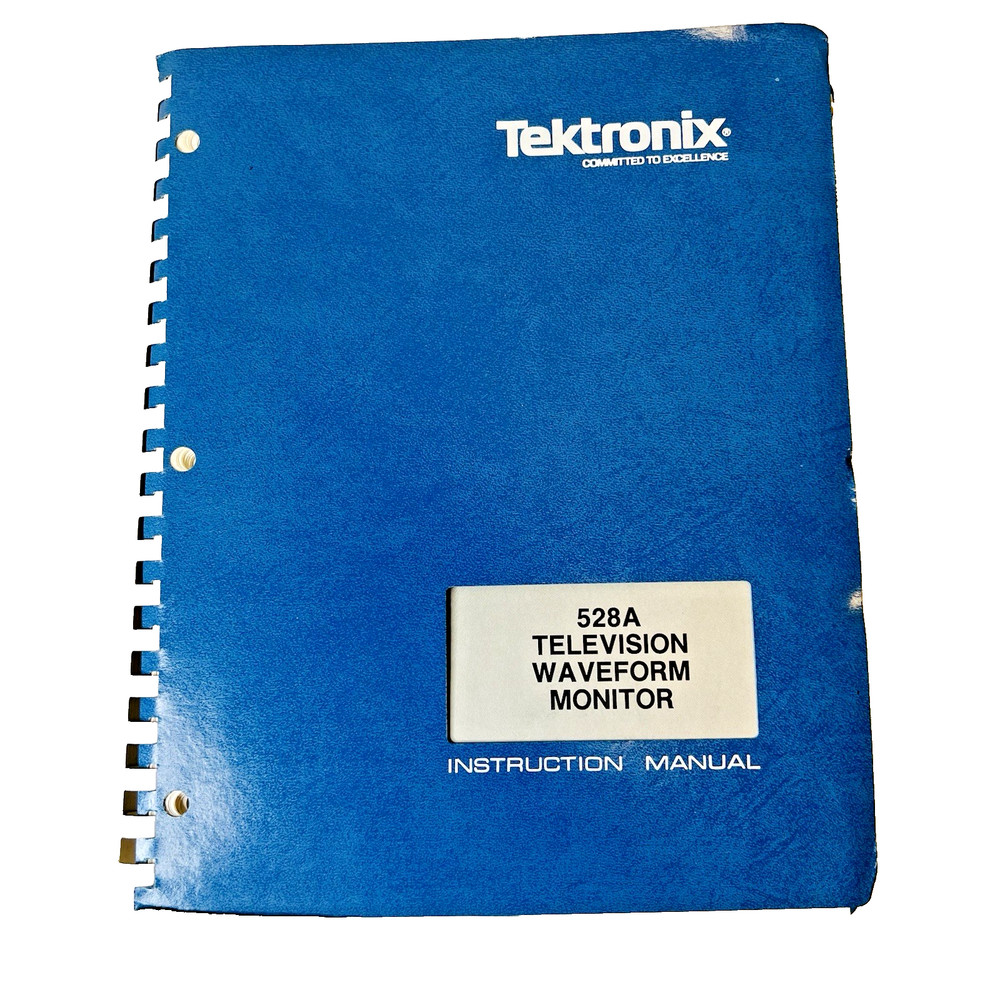Original Tektronix 528A Instruction Manual
