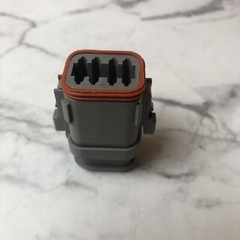 10x DT06-08SA-E008 Deutsch DT 8-Pin Plug Connector Kit Gray A-Key Shrink Boot