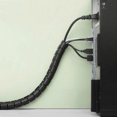 Spiral Wrap Cable Sleeve 8mm-32mm Flame Retardant Wire Organizer Winding Tube 1M