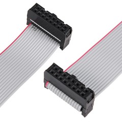 IDC 16 Pin Connector Flat Ribbon Cable Female Connector 30cm 2.54mm Pitch,5pcs