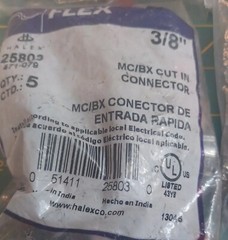 20 Pack 3/8″ CutIn Connector -25803 4 New Sealed bags