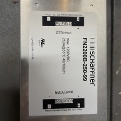 Schaffner FN2200B-250-99 Filter max. 1200VDC 250A@55°C SolarMax
