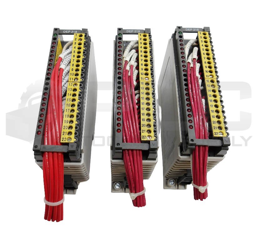 LOT OF 3 SCHNEIDER AUTOMATION DEP218/AS-BDEP-218 DESCRETE INPUT MODULE