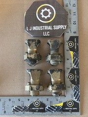 [Qty-4] BLACKBURN M250-350 T1/0-350 Brass Split Bolt Connectors _GOOD TAKE-OUTS!