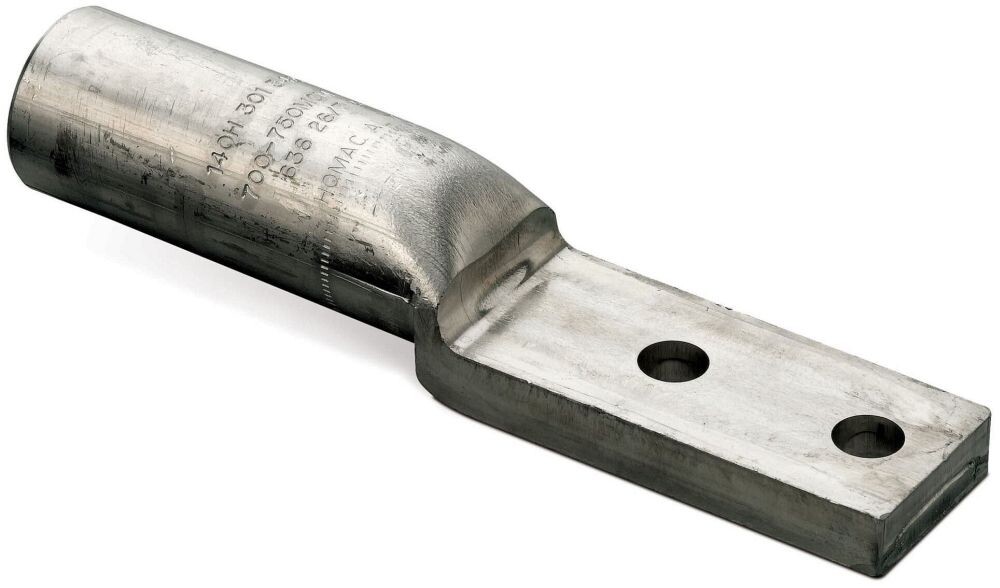Blackburn AL-600-N, 550/600 KCMIL, 1/2″ Stud, Aluminum, 2-Hole Lug, 1 pc