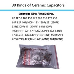 Electronic Component Kit 1390 Pcs LED Diodes Resistors Capacitors Transistors