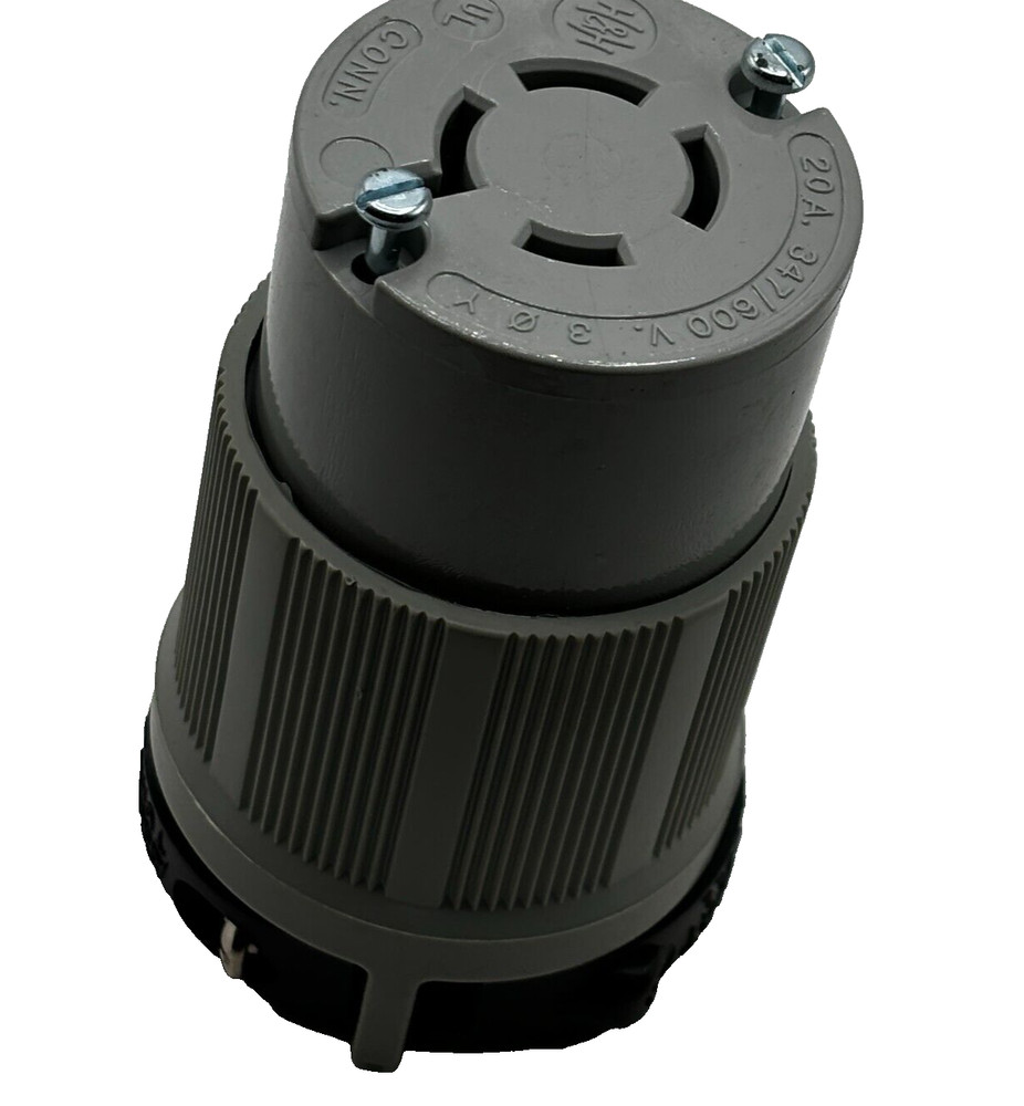 Arrow Hart 6464 Hart-Lock 20A 347/600V 3PH 4P 4W Connector L20-20R 🔔