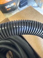 50FT 3/4” ID Cord Protector Wire Loom Cable Sleeve Split Tubing Self Wrap Black