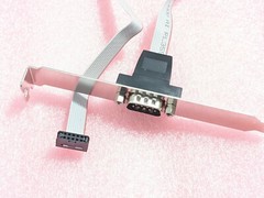 RS-232 Serial COM DB9 to P=2.0 M/F IDC Flat Ribbon Cable Connector 30cm Length