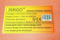Guitar Side Bending Surface Heating Flexible Blanket Custom Made 3″ X28″ 260W CE