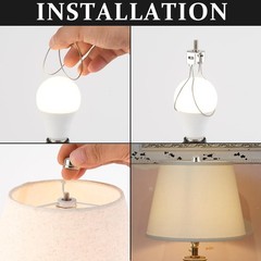 Clip On Lamp Shade Holder Adapter Set 2 Nickel Plated Fini Color: Nickel-2 Pcs