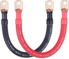 iGreely 2/0 AWG Battery Welding Cables,2/0 Gauge Copper Battery Wires 5/16′ 600V