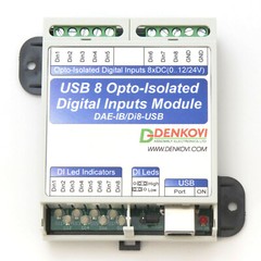 PC USB Eight Digital Inputs Module – dry/wet contacts