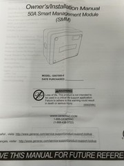 Generac 7000 Smart Management Module 50 Amp 240v