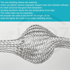 Flat Shield Braided Ground Strap Grounding Tinned Copper Braid Width 4mm – 70mm