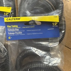 4Pc Calterm 73456 Flex Tubing Black Heat-Resistant Easy-Installation 0.5″x 4′