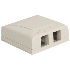ICC SURFACE MOUNT BOX ELITE 2-PORT WHITE IC108SB2WH UPC 633758005937