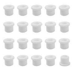 20PCS Rubber Grommets 3/8″(10mm) Drill Hole, 1/4″(6mm) ID Durable White Silic…