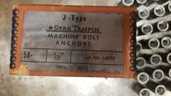STAR 1/2″-13 J-4035 Tampin Lead Machine Screw Anchor 44 Pieces New