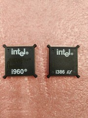 VINTAGE Intel i960 & i386 EX Antique cpu history witness Chip for Collection