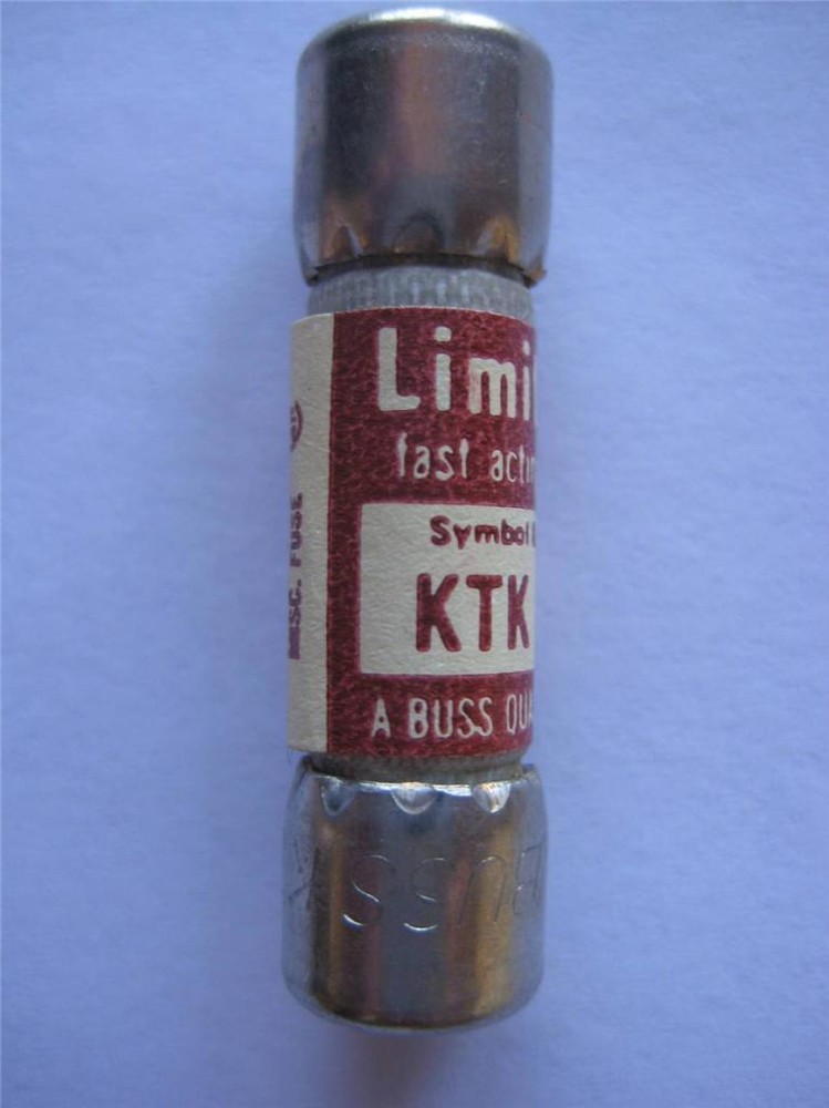 (1x) BUSSMANN Fuse KTK 2/10 1/2 6/10 3/4 1-1/2 6 7 or 25 Amp KLK