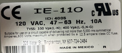 Control Concepts IE-110 Islatrol Elite Active Tracking Filter 120VAC 47-63Hz
