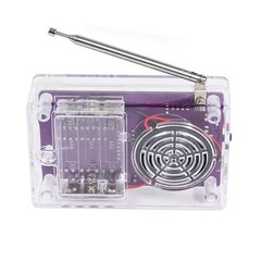 DIY FM Radio Kit Set Electronic TDA2822 Power Amplifier 87-108MHz With Shell