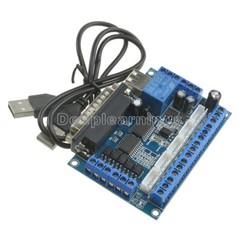 5 axis CNC Breakout Board with optical coupler for Stepper Motor Driver MACH3