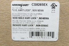 Cooper CS8265EX Arrow Hart Connector Plug – New In Box